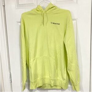 2/$20 Green Hoodie Reactive Lime Size M